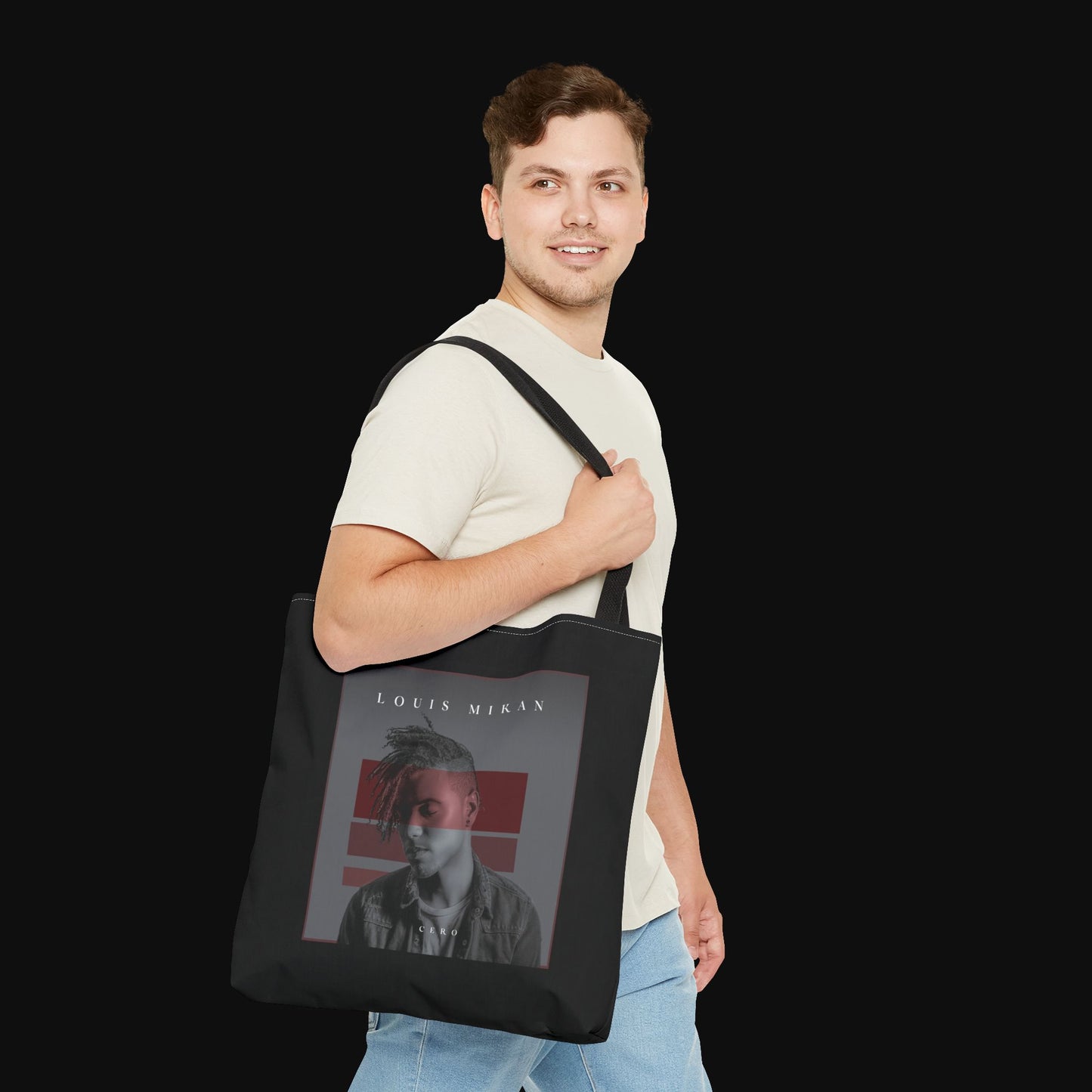 Stylish Louis Mikan - CERP - Tote Bag for Music Lovers