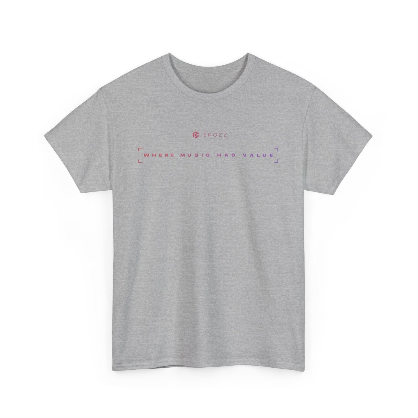 Spozz Official Merch ¨Where music has value¨ Unisex Heavy Cotton Tee - SPOZZ.club