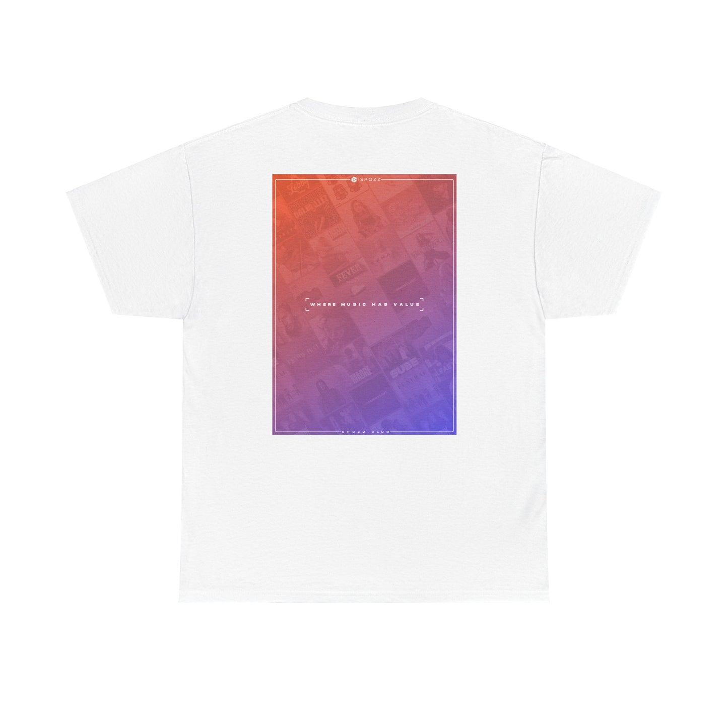 Spozz Official Merch ¨Where music has value¨ Unisex Heavy Cotton Tee - SPOZZ.club