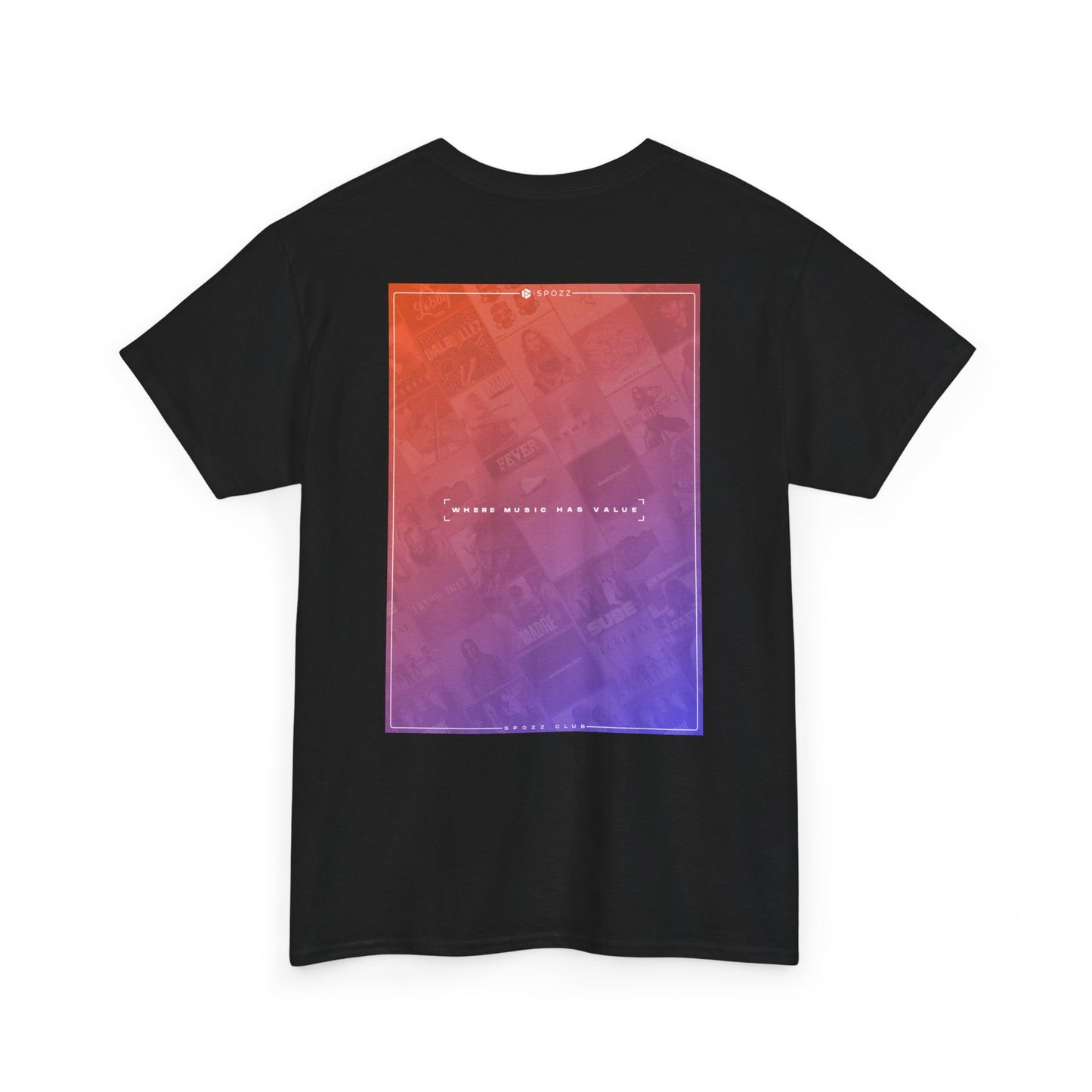 Spozz Official Merch ¨Where music has value¨ Unisex Heavy Cotton Tee - SPOZZ.club