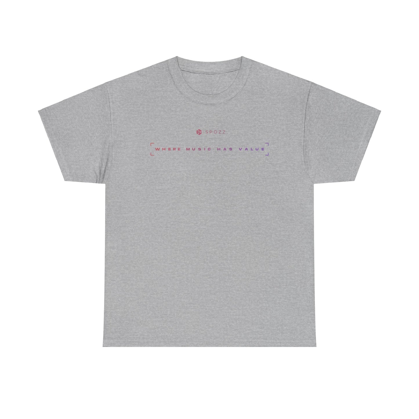 Spozz Official Merch ¨Where music has value¨ Unisex Heavy Cotton Tee - SPOZZ.club
