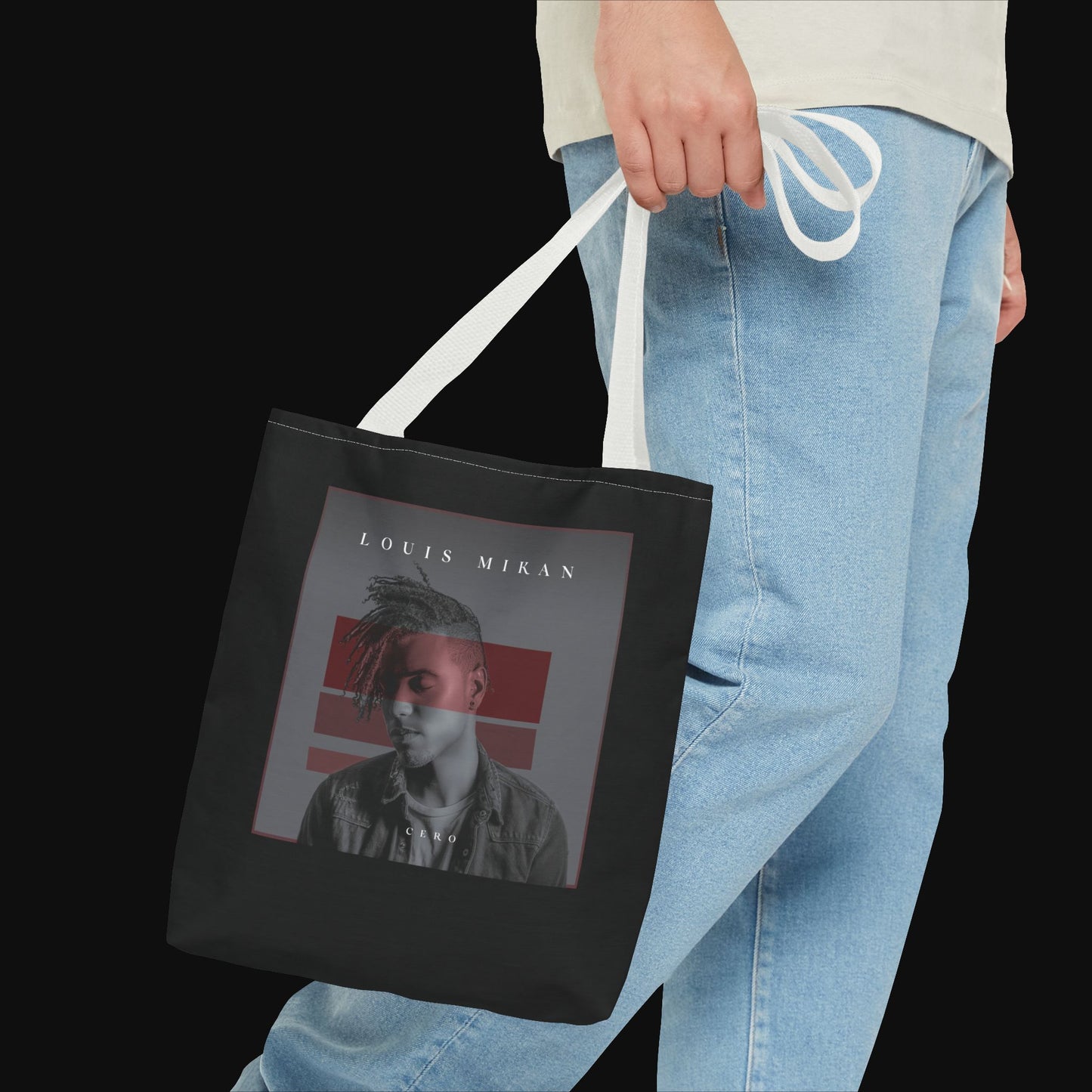 Stylish Louis Mikan - CERP - Tote Bag for Music Lovers
