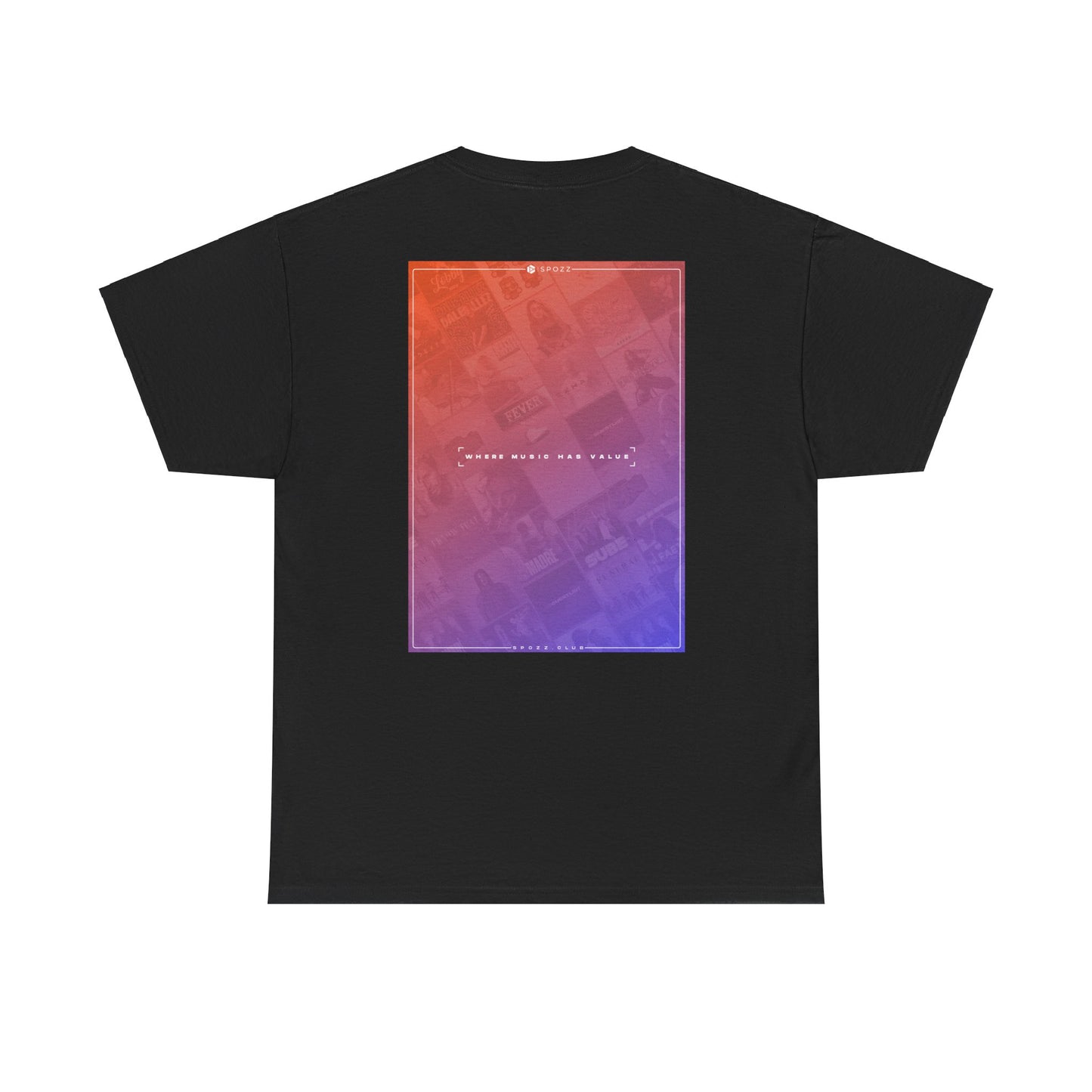 Spozz Official Merch ¨Where music has value¨ Unisex Heavy Cotton Tee - SPOZZ.club