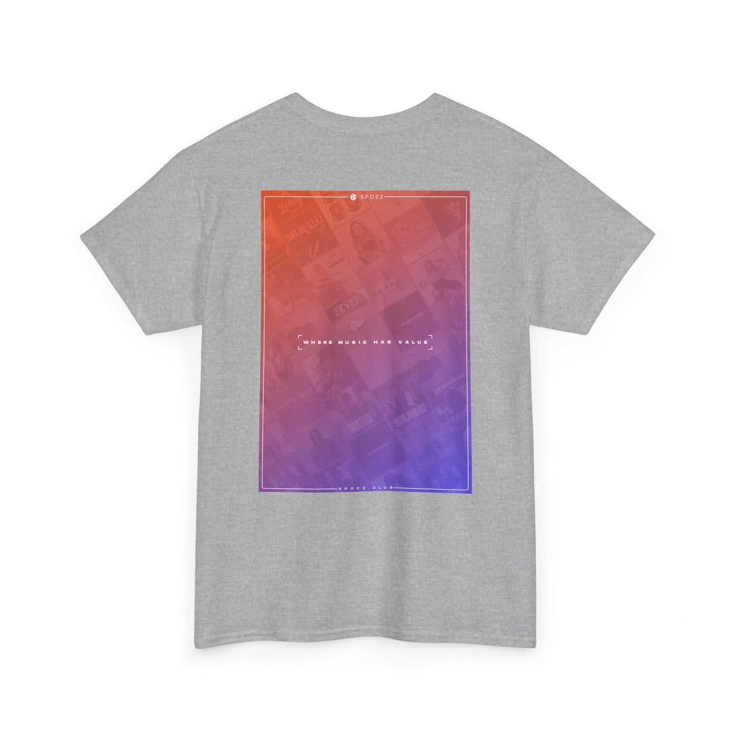 Spozz Official Merch ¨Where music has value¨ Unisex Heavy Cotton Tee - SPOZZ.club