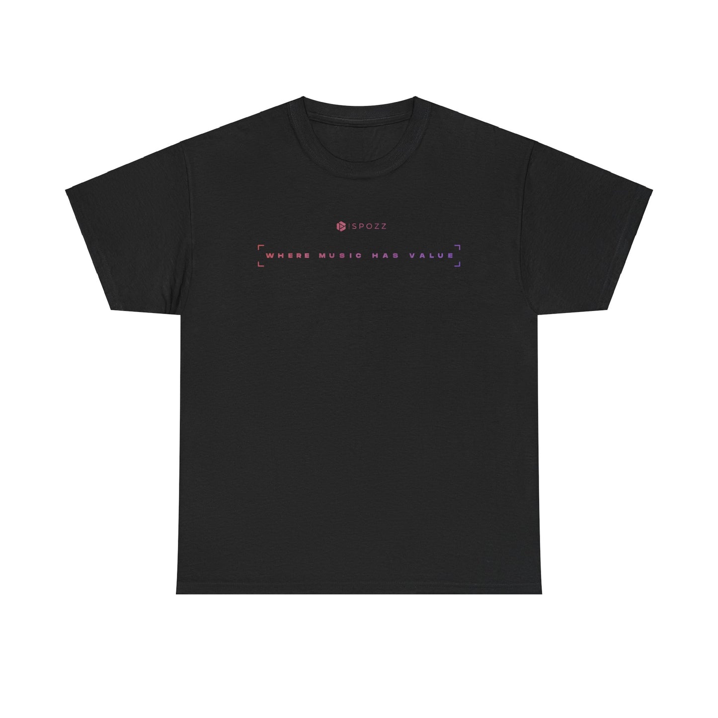 Spozz Official Merch ¨Where music has value¨ Unisex Heavy Cotton Tee - SPOZZ.club
