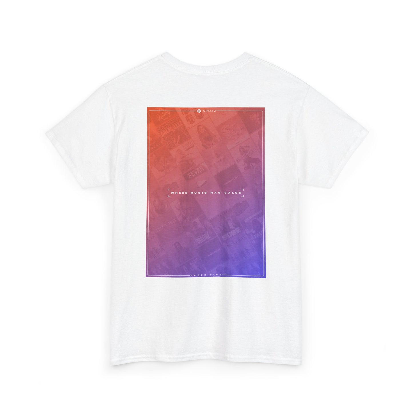 Spozz Official Merch ¨Where music has value¨ Unisex Heavy Cotton Tee - SPOZZ.club