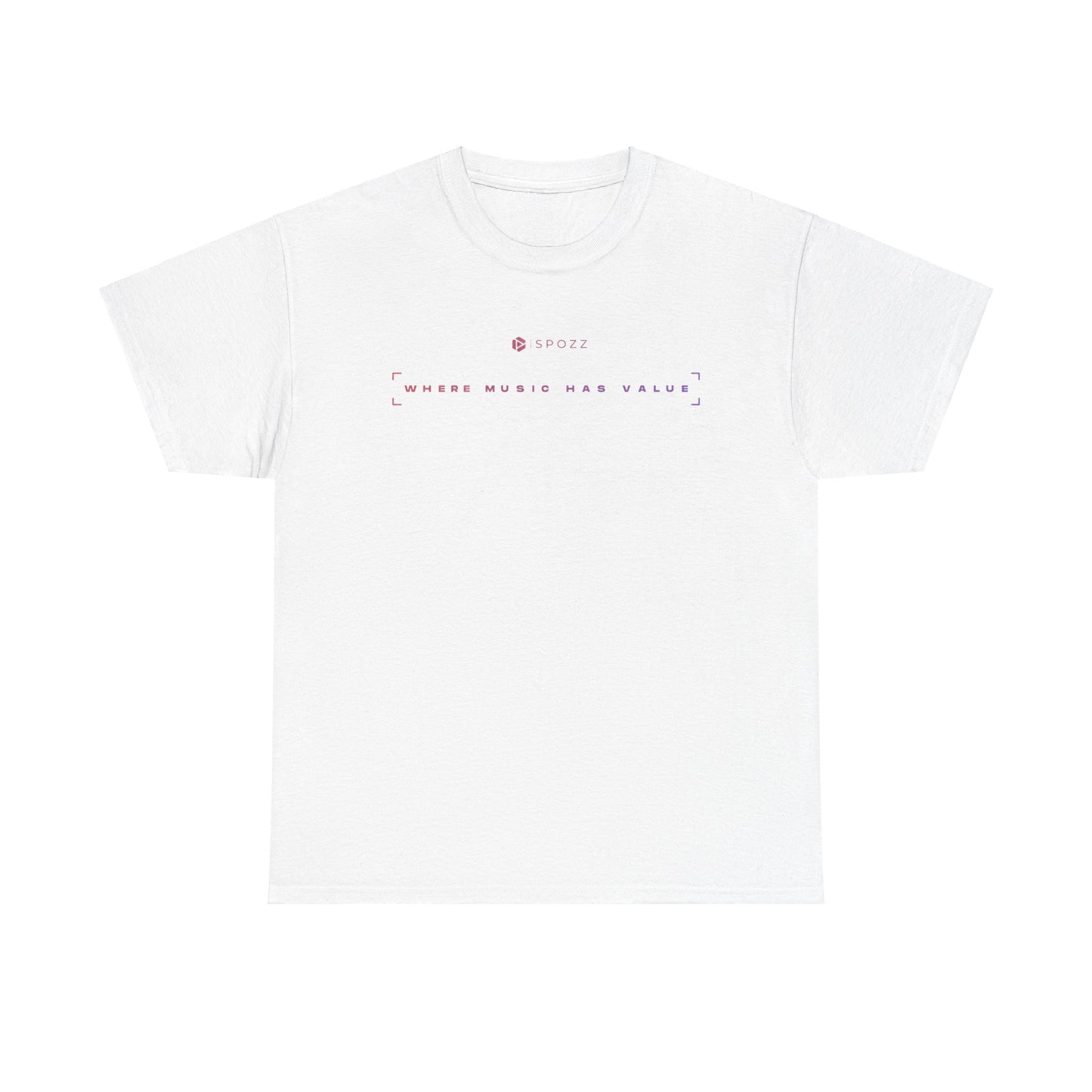 Spozz Official Merch ¨Where music has value¨ Unisex Heavy Cotton Tee - SPOZZ.club