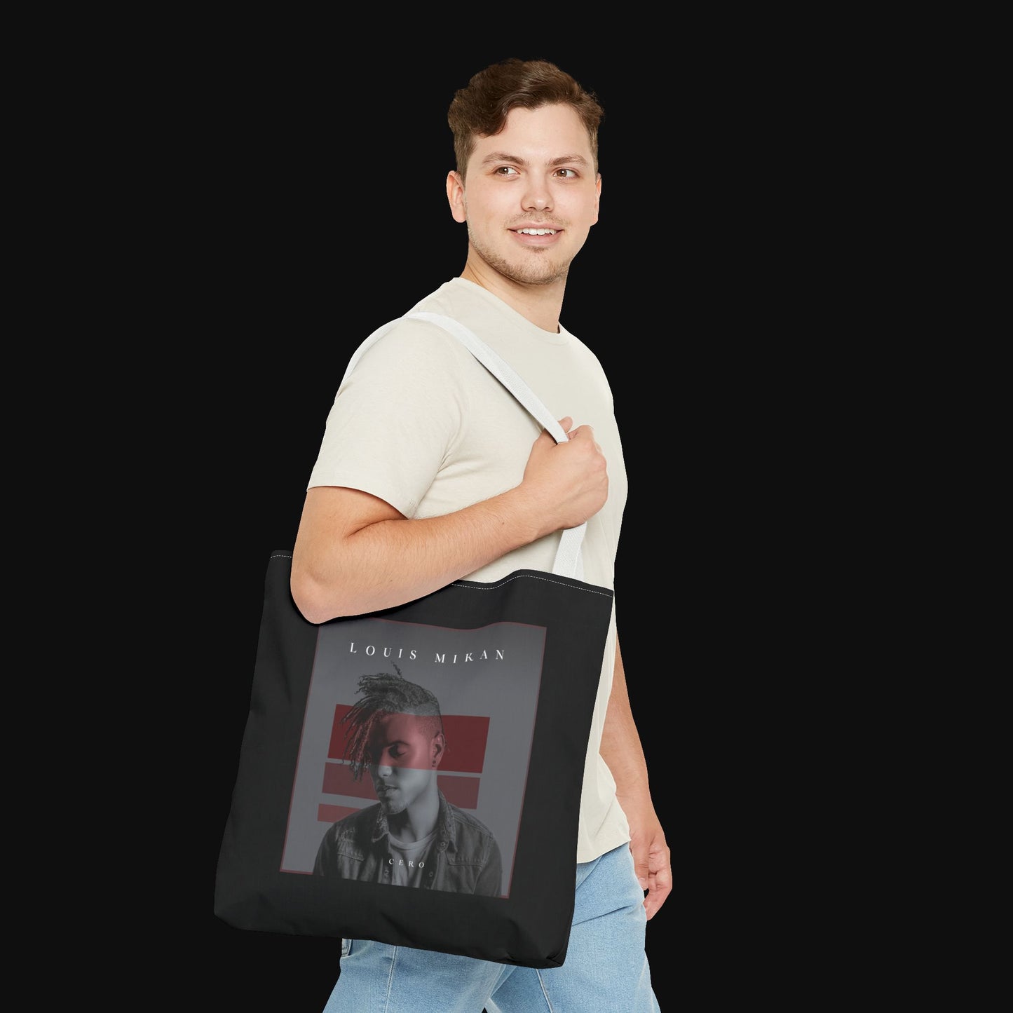 Stylish Louis Mikan - CERP - Tote Bag for Music Lovers